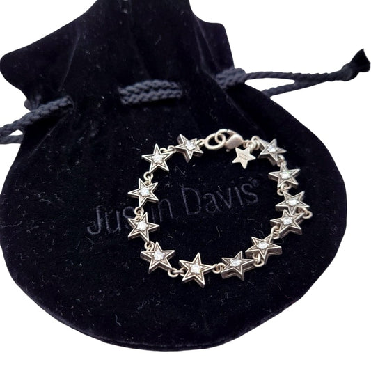 【中古品】【メンズ/レディース】 Justin Davis ジャスティンデイビス 925 HOLLYWOOD BLVD BRACELET ハリウッド ブルーバード ブレスレット アクセサリー 192-250122-as-01-izu カラー：シルバー 万代Net店