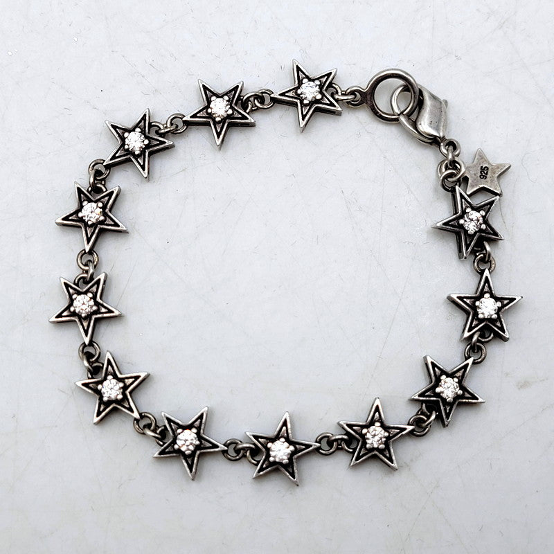 【中古品】【メンズ/レディース】 Justin Davis ジャスティンデイビス 925 HOLLYWOOD BLVD BRACELET ハリウッド ブルーバード ブレスレット アクセサリー 192-250122-as-01-izu カラー：シルバー 万代Net店