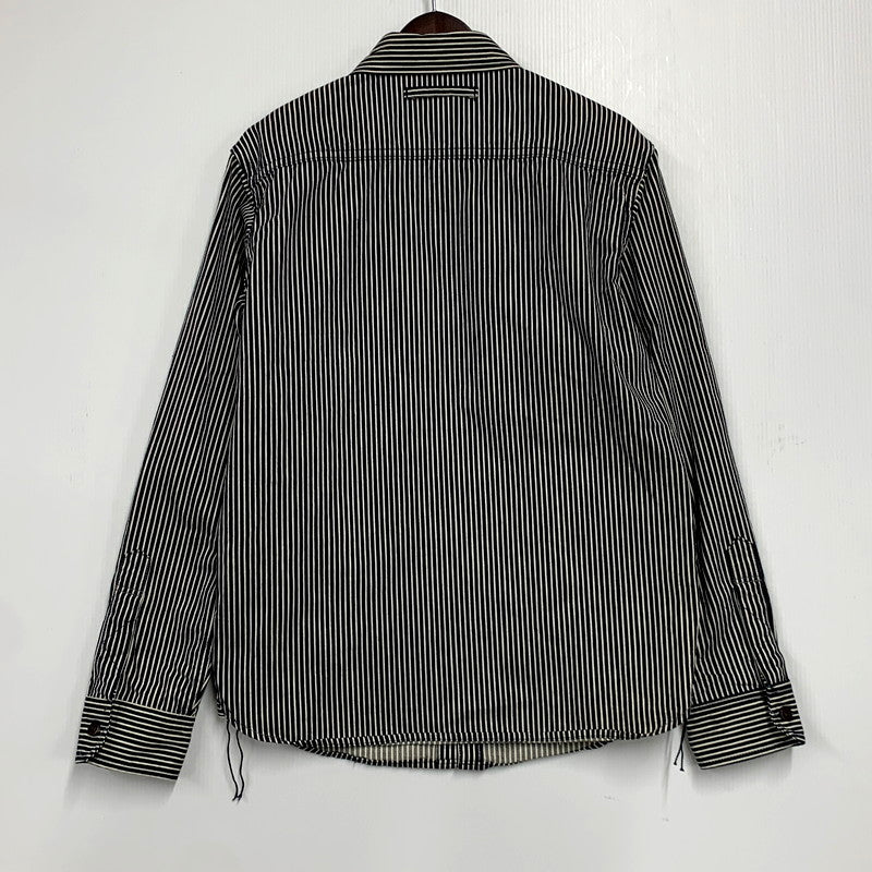 【中古品】【メンズ】  UES CLOTHING MFG.CO ウエス 500TS LS TRAVELING SHIRT HICKORY ロングスリーブトラベリングシャツ ヒッコリー トップス 長袖 145-250123-ma-04-izu サイズ：2 カラー：ネイビー系 万代Net店