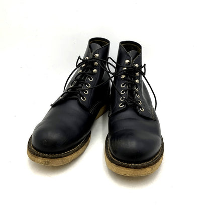 【中古品】【メンズ】 RED WING レッドウィング 6-INCH CLASSIC ROUND IRISH SETTER BOOTS 8165 6インチ クラシックラウンド アイリッシュセッターブーツ USA製 2007年製 シューズ 靴 164-250123-as-18-izu サイズ：US9.5 カラー：ブラック 万代Net店