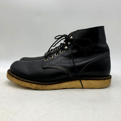 【中古品】【メンズ】 RED WING レッドウィング 6-INCH CLASSIC ROUND IRISH SETTER BOOTS 8165 6インチ クラシックラウンド アイリッシュセッターブーツ USA製 2007年製 シューズ 靴 164-250123-as-18-izu サイズ：US9.5 カラー：ブラック 万代Net店