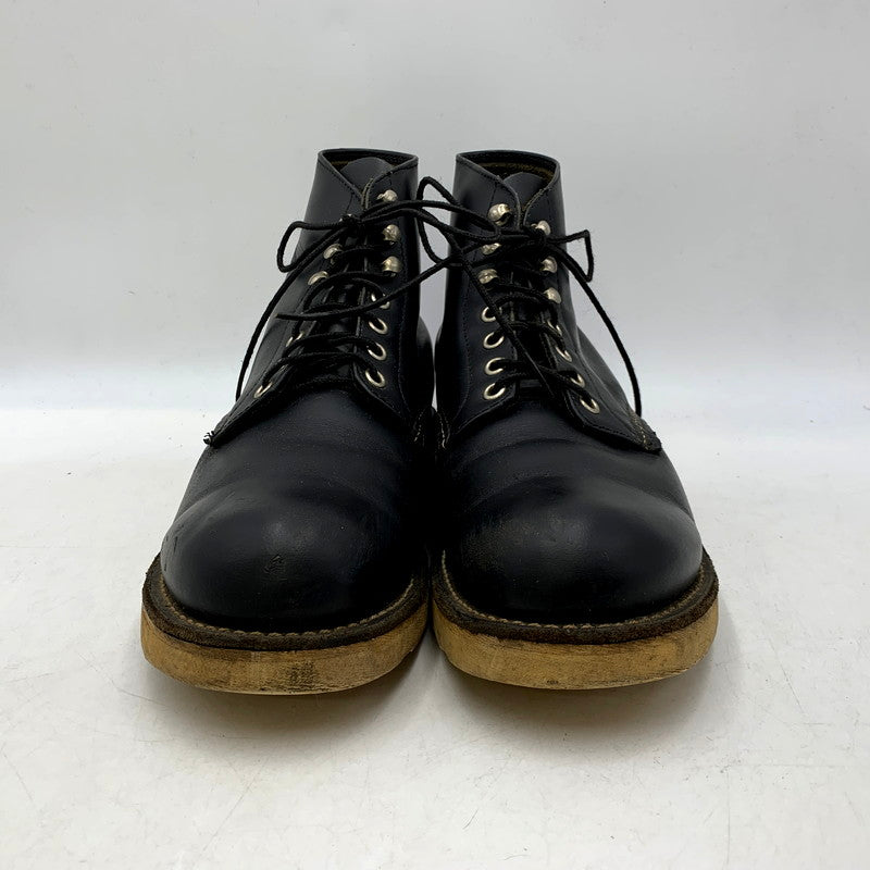 【中古品】【メンズ】 RED WING レッドウィング 6-INCH CLASSIC ROUND IRISH SETTER BOOTS 8165 6インチ クラシックラウンド アイリッシュセッターブーツ USA製 2007年製 シューズ 靴 164-250123-as-18-izu サイズ：US9.5 カラー：ブラック 万代Net店