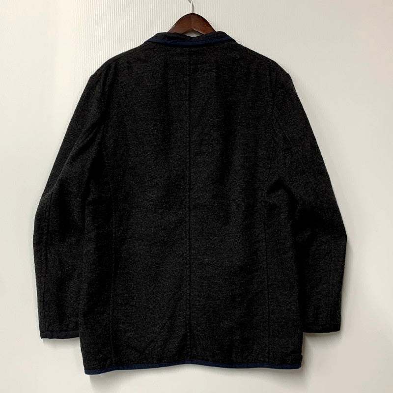 【中古品】【メンズ】 COMME des GARCONS HOMME コムデギャルソンオム NYLON WOOL JACKET HD-J028 AD2009 ナイロン ウール ジャケット アウター 140-250201-as-38-izu サイズ：L カラー：ブラック系 万代Net店