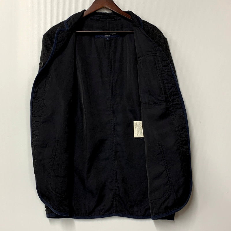 【中古品】【メンズ】 COMME des GARCONS HOMME コムデギャルソンオム NYLON WOOL JACKET HD-J028 AD2009 ナイロン ウール ジャケット アウター 140-250201-as-38-izu サイズ：L カラー：ブラック系 万代Net店