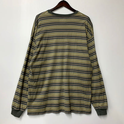 【中古品】【メンズ】 WTAPS ダブルタップス 23SS BDY 01 LS COTTON.TEXTILE.WUT 231ATDT-CSM20 ボーダー ロングスリーブ コットン テキスタイル 長袖 トップス 142-250201-as-18-izu サイズ：03 カラー：マルチカラー 万代Net店