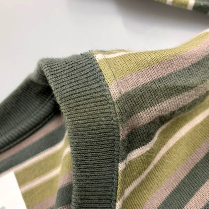 【中古品】【メンズ】 WTAPS ダブルタップス 23SS BDY 01 LS COTTON.TEXTILE.WUT 231ATDT-CSM20 ボーダー ロングスリーブ コットン テキスタイル 長袖 トップス 142-250201-as-18-izu サイズ：03 カラー：マルチカラー 万代Net店