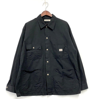 【中古品】【メンズ】  COOTIE PRODUCTIONS クーティープロダクションズ 19SS CORDURA COVERALL コーデュラ カバーオール ジャケット 142-250201-as-33-izu サイズ：M カラー：ブラック 万代Net店