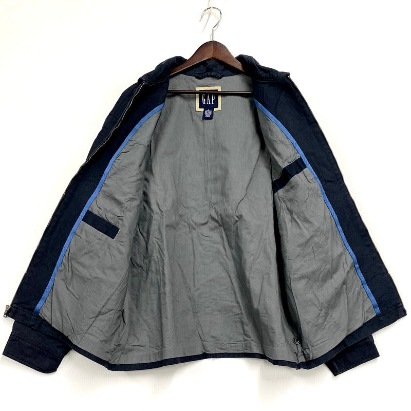 【中古品】【メンズ】  OLD GAP オールドギャップ 90S ZIP BLOUSON 776051-01 ジップブルゾン 紺タグ ジャケット アウター 146-250207-as-23-izu サイズ：L カラー：ネイビー 万代Net店