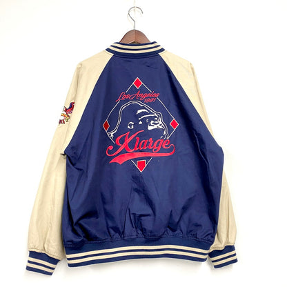 【中古品】【メンズ】 XLARGE エクストララージ REVERSIBLE BASEBALL JACKET 101223021003 リバーシブル ベースボール ジャケット アウター 142-250207-as-16-izu サイズ：L カラー：ネイビー 万代Net店