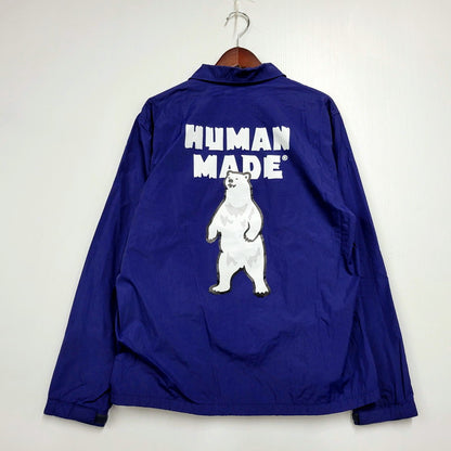 【中古品】【メンズ】 HUMAN MADE ヒューマンメード DRY ALLS NYLON COACH JACKET ナイロンコーチジャケット アウター 142-250131-as-26-izu サイズ：M カラー：ネイビー 万代Net店