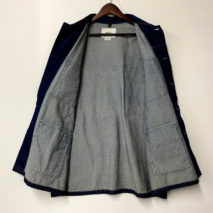 【中古品】【メンズ】 WTAPS ダブルタップス 23SS JMOD LS COTTON.DENIM.PASTHG 231WVDT-SHM02 ロングスリーブ コットン デニム 長袖 シャツ ジャケット 142-250131-as-13-izu サイズ：02 カラー：インディゴ 万代Net店