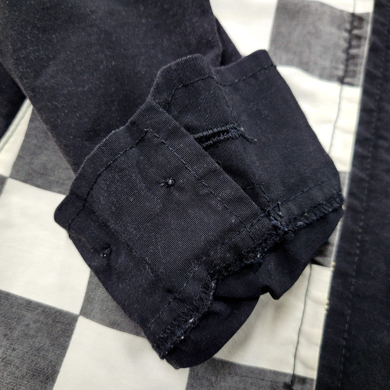 【中古品】【メンズ】 WESTRIDE ウエストライド FLAG CHECK WORK JACKET フラッグ チェック ワークジャケット アウター 145-250128-as-16-izu サイズ：M カラー：ブラック×ホワイト 万代Net店