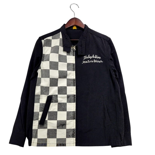 【中古品】【メンズ】 WESTRIDE ウエストライド FLAG CHECK WORK JACKET フラッグ チェック ワークジャケット アウター 145-250128-as-16-izu サイズ：M カラー：ブラック×ホワイト 万代Net店