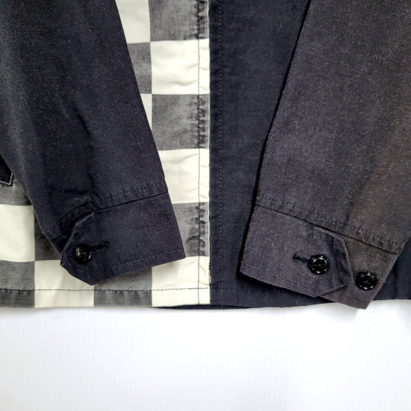 【中古品】【メンズ】 WESTRIDE ウエストライド FLAG CHECK WORK JACKET フラッグ チェック ワークジャケット アウター 145-250128-as-16-izu サイズ：M カラー：ブラック×ホワイト 万代Net店