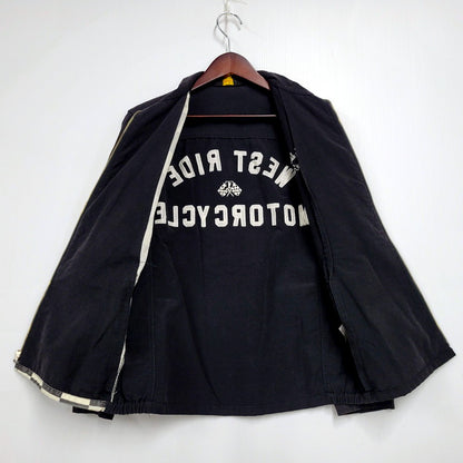 【中古品】【メンズ】 WESTRIDE ウエストライド FLAG CHECK WORK JACKET フラッグ チェック ワークジャケット アウター 145-250128-as-16-izu サイズ：M カラー：ブラック×ホワイト 万代Net店