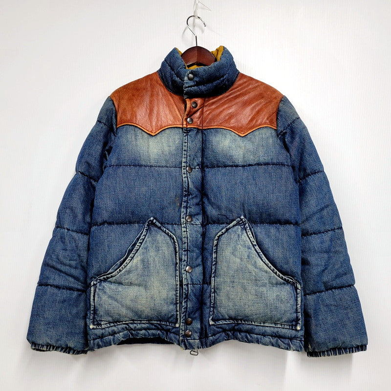 【中古品】【メンズ】 FOB FACTORY エフオービーファクトリー HOODED DENIM DOWN JACKET F2238 フーデッド デニム ダウンジャケット アウター 145-250128-as-11-izu サイズ：M カラー：ブルー 万代Net店