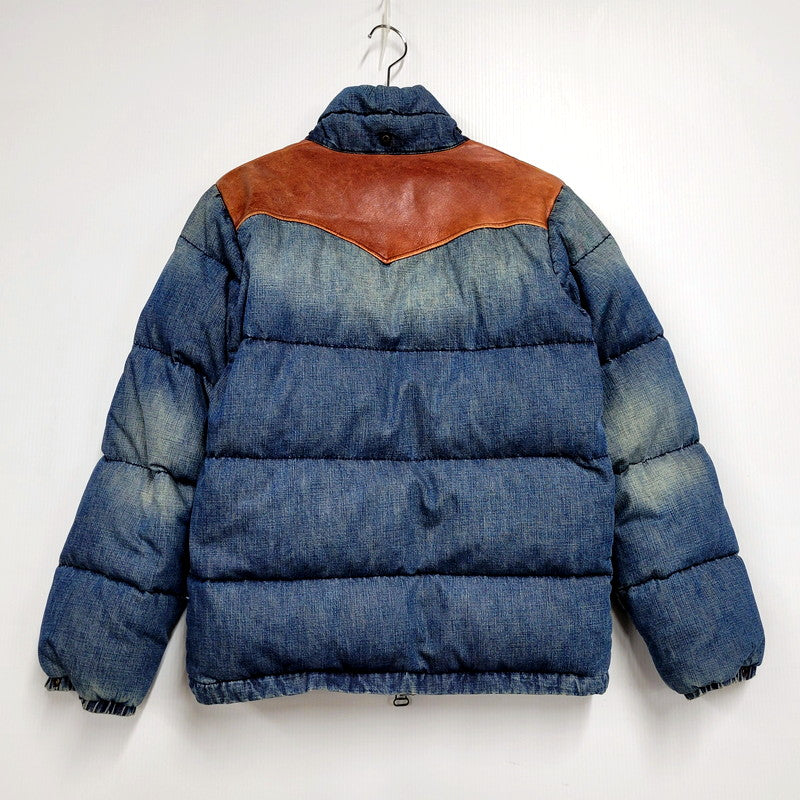 【中古品】【メンズ】 FOB FACTORY エフオービーファクトリー HOODED DENIM DOWN JACKET F2238 フーデッド デニム ダウンジャケット アウター 145-250128-as-11-izu サイズ：M カラー：ブルー 万代Net店