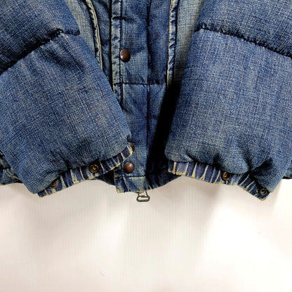 【中古品】【メンズ】 FOB FACTORY エフオービーファクトリー HOODED DENIM DOWN JACKET F2238 フーデッド デニム ダウンジャケット アウター 145-250128-as-11-izu サイズ：M カラー：ブルー 万代Net店