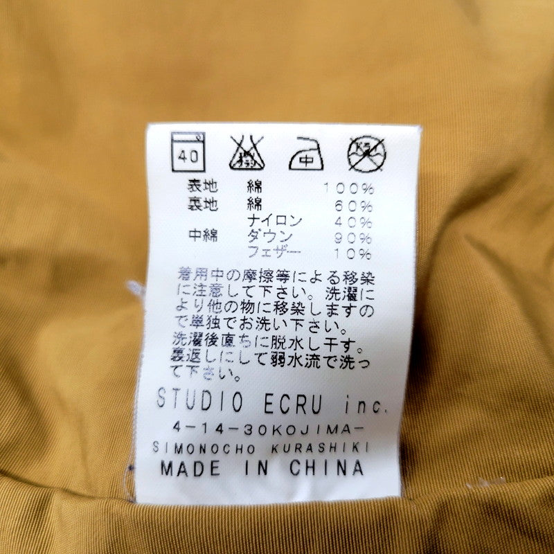 【中古品】【メンズ】 FOB FACTORY エフオービーファクトリー HOODED DENIM DOWN JACKET F2238 フーデッド デニム ダウンジャケット アウター 145-250128-as-11-izu サイズ：M カラー：ブルー 万代Net店