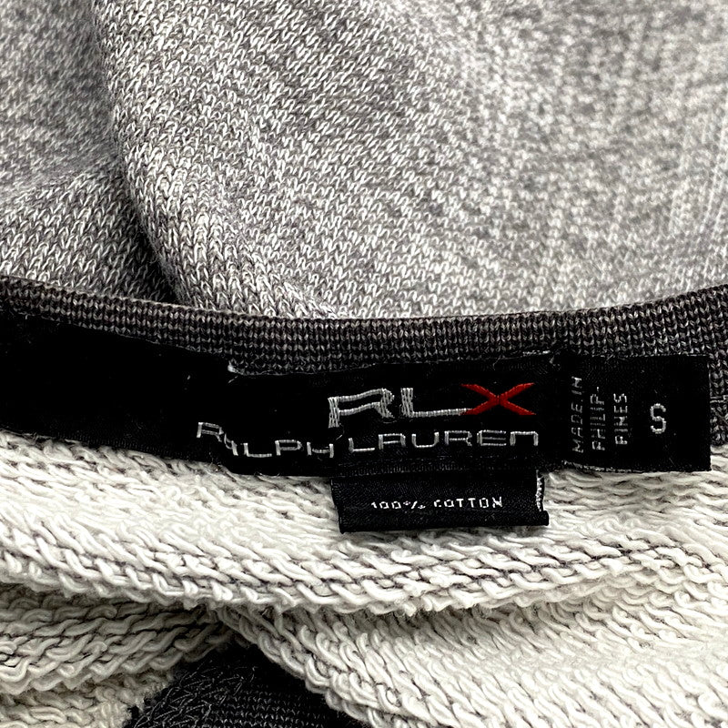 【現状渡し品】【メンズ】 RLX RALPH LAUREN アールエルエックス ラルフローレン SWEATSHIRT 前Vスウェット トレーナー 長袖 トップス 147-250128-as-35-izu サイズ：S カラー：グレー 万代Net店