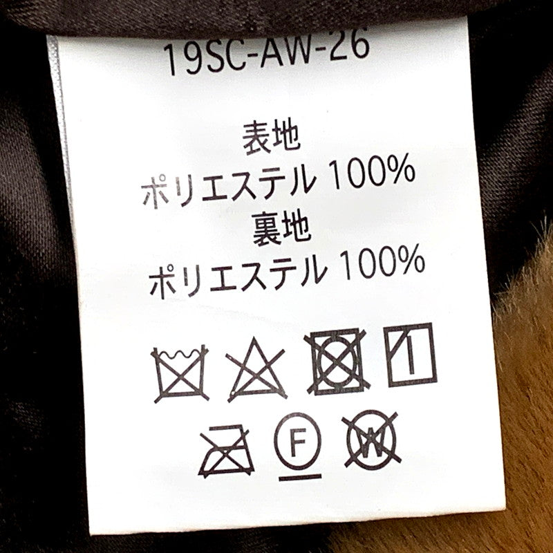 【中古美品】【メンズ】  SCREP スクレップ 19SC-AW-26 ファージャケット アウター 142-250125-as-20-izu サイズ：L カラー：ブラウン 万代Net店