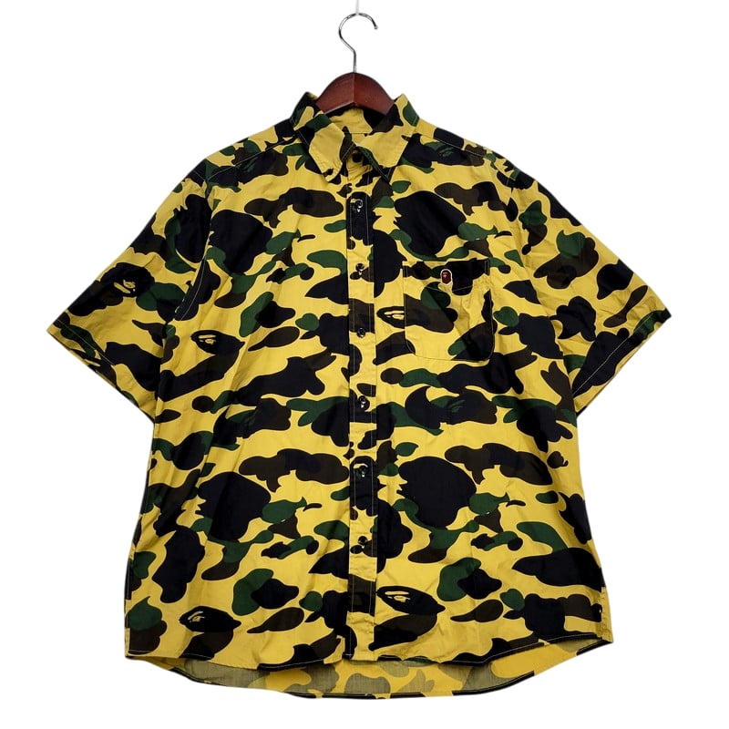 【中古品】【メンズ】 A BATHING APE アベイシングエイプ 1ST CAMO RELAXED SHIRT 001SHH301009X 1ST カモ リラックス シャツ 半袖 トップス 142-250127-as-07-izu サイズ：L カラー：マルチ 万代Net店