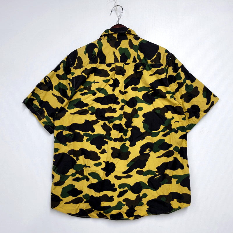 【中古品】【メンズ】 A BATHING APE アベイシングエイプ 1ST CAMO RELAXED SHIRT 001SHH301009X 1ST カモ リラックス シャツ 半袖 トップス 142-250127-as-07-izu サイズ：L カラー：マルチ 万代Net店