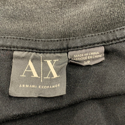 【中古品】【メンズ】 ARMANI EXCHANGE アルマーニエクスチェンジ TRACK JACKET トラック ジャケット スエット ジャージ トップス 141-250201-mm-5-izu サイズ：S カラー：ブラック 黒 万代Net店