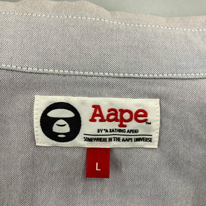 【中古品】【メンズ】 A BATHING APE アベイシングエイプ AAPSTM8303XXC AAPE CAMO APE FACE SHIRT エーエイプ カモエイプフェイスシャツ トップス 長袖 142-250208-ma-08-izu サイズ：L カラー：青系 万代Net店