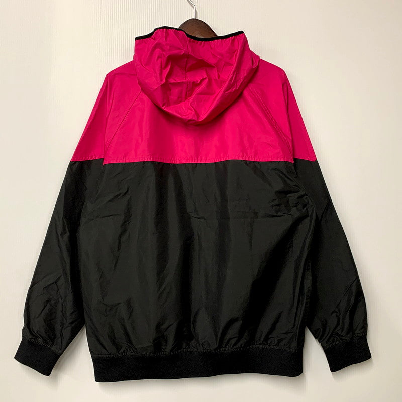 【中古品】【メンズ】  STUSSY AUTHENTIC GEAR ステューシーオーセンティックギア 00S HOODED NYLON JACKET 00年代 フーデッドナイロンジャケット アウター 長袖 142-250208-ma-06-izu サイズ：L カラー：ピンク/黒 万代Net店