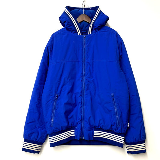 【現状渡し品】【メンズ】  OLD STUSSY AUTHENTIC GEAR オールドステューシー オーセンティックギア THERMOLITE FLEECE LINER HOODED JACKET サーモライト フリースライナー フーデッドジャケット アウター 142-250131-as-31-izu サイズ：L カラー：ブルー 万代Net店