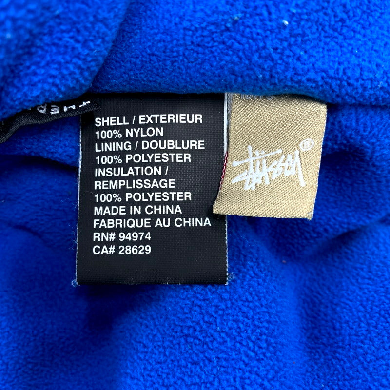 【現状渡し品】【メンズ】  OLD STUSSY AUTHENTIC GEAR オールドステューシー オーセンティックギア THERMOLITE FLEECE LINER HOODED JACKET サーモライト フリースライナー フーデッドジャケット アウター 142-250131-as-31-izu サイズ：L カラー：ブルー 万代Net店