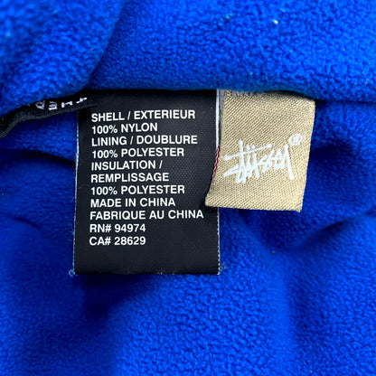 【現状渡し品】【メンズ】  OLD STUSSY AUTHENTIC GEAR オールドステューシー オーセンティックギア THERMOLITE FLEECE LINER HOODED JACKET サーモライト フリースライナー フーデッドジャケット アウター 142-250131-as-31-izu サイズ：L カラー：ブルー 万代Net店