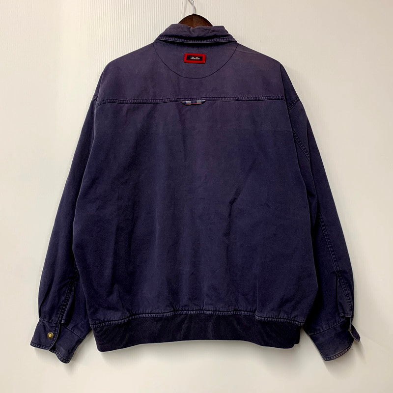 【中古品】【メンズ】 ellesse エレッセ CHECK COLLAR REVERSIBLE SWINGTOP JACKET チェックカラー リバーシブル スイングトップ ジャケット アウター 146-250201-mm-4-izu サイズ：M カラー：ネイビー系 万代Net店