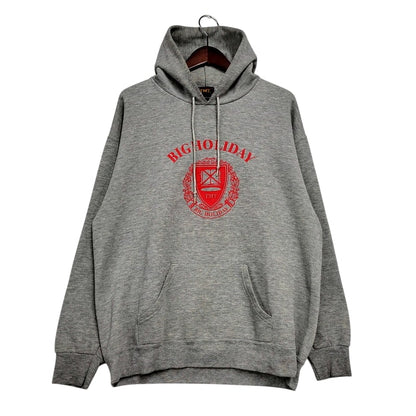 【中古品】【メンズ】 BIG HOLIDAY HOODED SWEATSHIRT ビッグホリデー フーデッド スウェットシャツ パーカー 長袖 トップス 140-250127-as-04-izu サイズ：L カラー：グレー 万代Net店