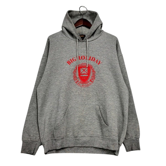 【中古品】【メンズ】 BIG HOLIDAY HOODED SWEATSHIRT ビッグホリデー フーデッド スウェットシャツ パーカー 長袖 トップス 140-250127-as-04-izu サイズ：L カラー：グレー 万代Net店