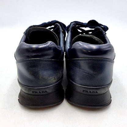 【中古品】【メンズ/レディース】 PRADA SPORTS プラダスポーツ 00S CENTERLINE LOGO SNEAKERS 2718 センター ライン ロゴ スニーカー シューズ 靴 183-250127-as-27-izu サイズ：6 カラー：ネイビー 万代Net店