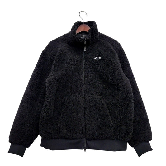 【中古品】【メンズ】 OAKLEY オークリー ENHANCE BOA JACKET FOA402883 ボアジャケット フリースジャケット ロゴ 刺繍 アウター 148-250129-ay-04-izu サイズ：M カラー：ブラック 万代Net店