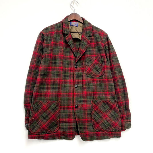 【中古品】【メンズ】 PENDLETON ペンドルトン 50S CHECK WOOL JACKET チェック ウール ジャケット アウター 146-250128-as-28-izu サイズ：M カラー：マルチカラー 万代Net店