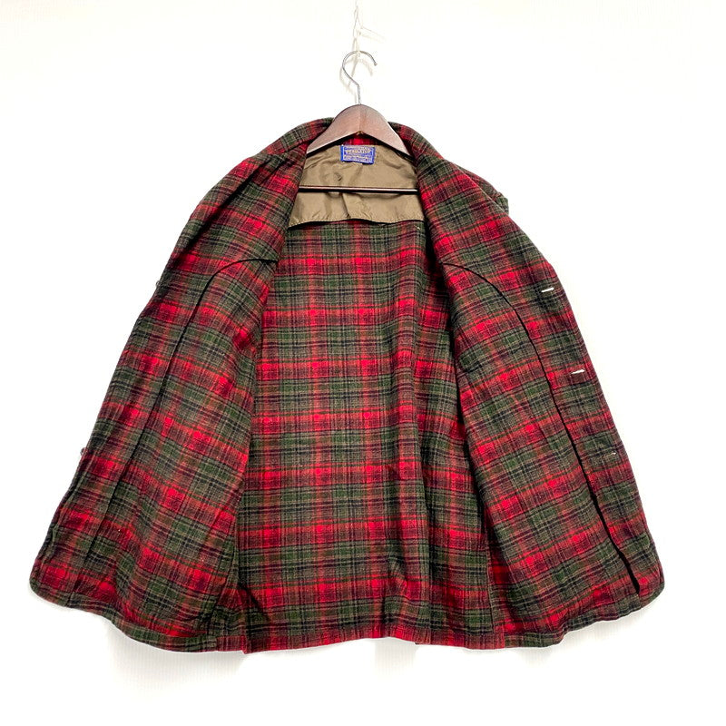 【中古品】【メンズ】 PENDLETON ペンドルトン 50S CHECK WOOL JACKET チェック ウール ジャケット アウター 146-250128-as-28-izu サイズ：M カラー：マルチカラー 万代Net店