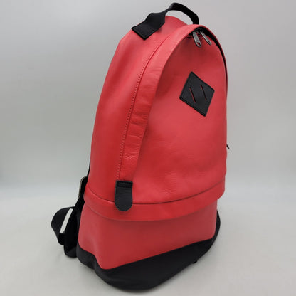 【中古品】【メンズ/レディース】 Supreme シュプリーム × THE NORTH FACE ザノースフェイス LEATHER DAY PACK NF0A3G73 レザーデイパック リュック バッグ カバン 鞄 188-250715-as-14-izu カラー：レッド×ブラック 万代Net店