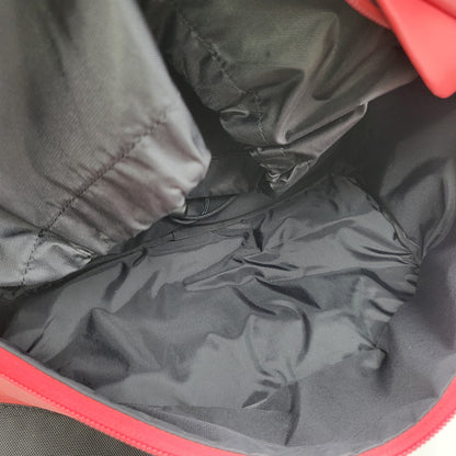 【中古品】【メンズ/レディース】 Supreme シュプリーム × THE NORTH FACE ザノースフェイス LEATHER DAY PACK NF0A3G73 レザーデイパック リュック バッグ カバン 鞄 188-250715-as-14-izu カラー：レッド×ブラック 万代Net店