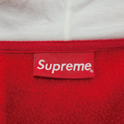 【現状渡し品】【メンズ】 Supreme シュプリーム CONTRAST PLACKET HOODED SWEATSHIRT コントラスト プラケット フーデッド スウェットシャツ パーカー 長袖 トップス 149-250711-as-14-izu サイズ：S カラー：レッド 万代Net店