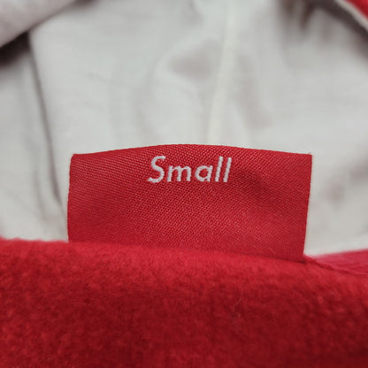 【現状渡し品】【メンズ】 Supreme シュプリーム CONTRAST PLACKET HOODED SWEATSHIRT コントラスト プラケット フーデッド スウェットシャツ パーカー 長袖 トップス 149-250711-as-14-izu サイズ：S カラー：レッド 万代Net店