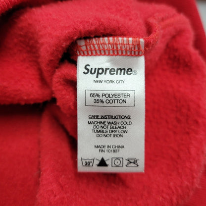 【現状渡し品】【メンズ】 Supreme シュプリーム CONTRAST PLACKET HOODED SWEATSHIRT コントラスト プラケット フーデッド スウェットシャツ パーカー 長袖 トップス 149-250711-as-14-izu サイズ：S カラー：レッド 万代Net店