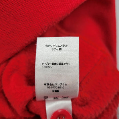 【現状渡し品】【メンズ】 Supreme シュプリーム CONTRAST PLACKET HOODED SWEATSHIRT コントラスト プラケット フーデッド スウェットシャツ パーカー 長袖 トップス 149-250711-as-14-izu サイズ：S カラー：レッド 万代Net店
