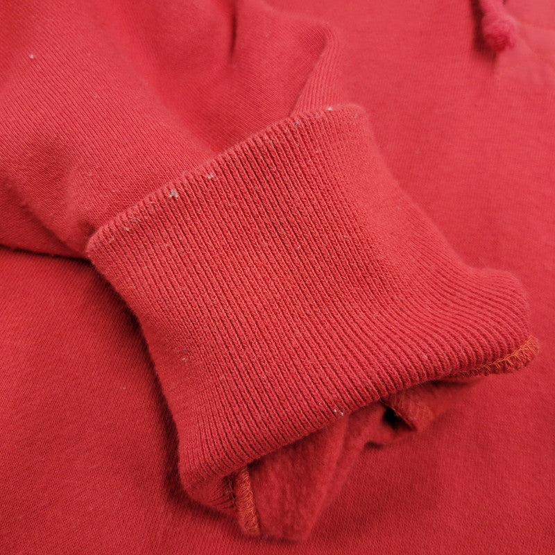 【現状渡し品】【メンズ】 Supreme シュプリーム CONTRAST PLACKET HOODED SWEATSHIRT コントラスト プラケット フーデッド スウェットシャツ パーカー 長袖 トップス 149-250711-as-14-izu サイズ：S カラー：レッド 万代Net店