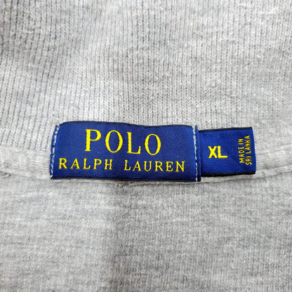 【中古品】【メンズ】 POLO RALPH LAUREN ポロ・ラルフローレン HALF ZIP SWEAT PULLOVER 4700241669 ハーフジップ スウェットプルオーバー ロゴ 刺繍 トップス 147-250129-ay-07-izu サイズ：XL カラー：グレー 万代Net店