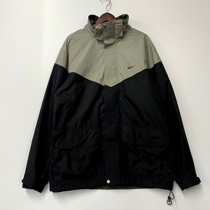 【現状渡し品】【メンズ】 NIKE ナイキ 00S FIT STORM JACKET 216297-072 フィット ストーム ジャケット 2007年製 アウター 146-250128-as-03-izu サイズ：L カラー：ブラック×グレー 万代Net店