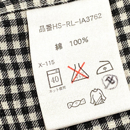 【中古品】【メンズ】 RALPH LAUREN ラルフローレン 90S BLAKE LS GINGAM CHECK SHIRT 90年代 ブレイク ロングスリーブギンガムチェックシャツ トップス 長袖 146-250129-ma-05-izu サイズ：LL カラー：白/黒 万代Net店